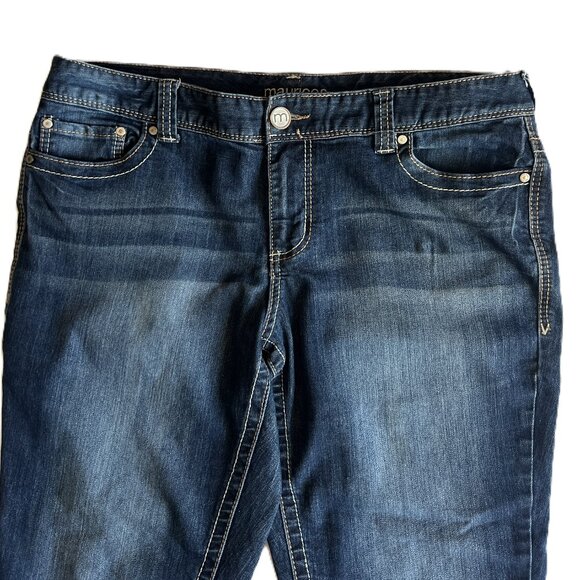 Maurices Original Bootcut Size 16 Short Denim Jeans Stretch 30" inseam - Picture 5 of 9